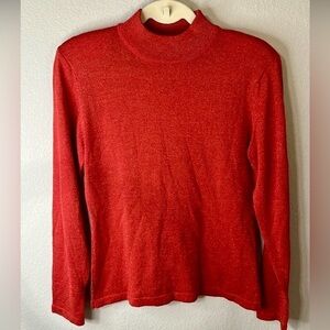 Vintage Bold Red Sweater Sz S